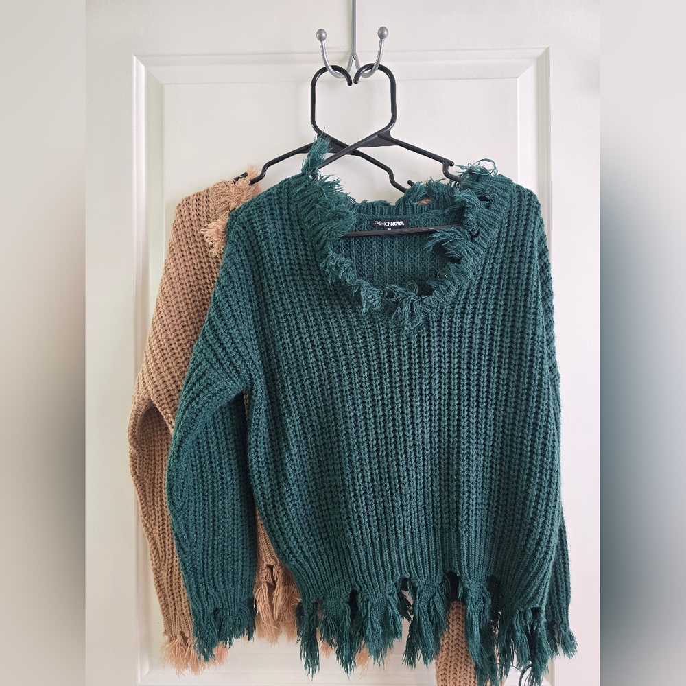 Fashion Nova Distressed Sweater Bundle